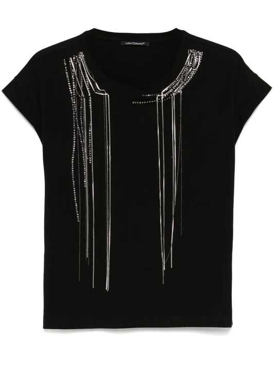 Chain-Detail T-Shirt
