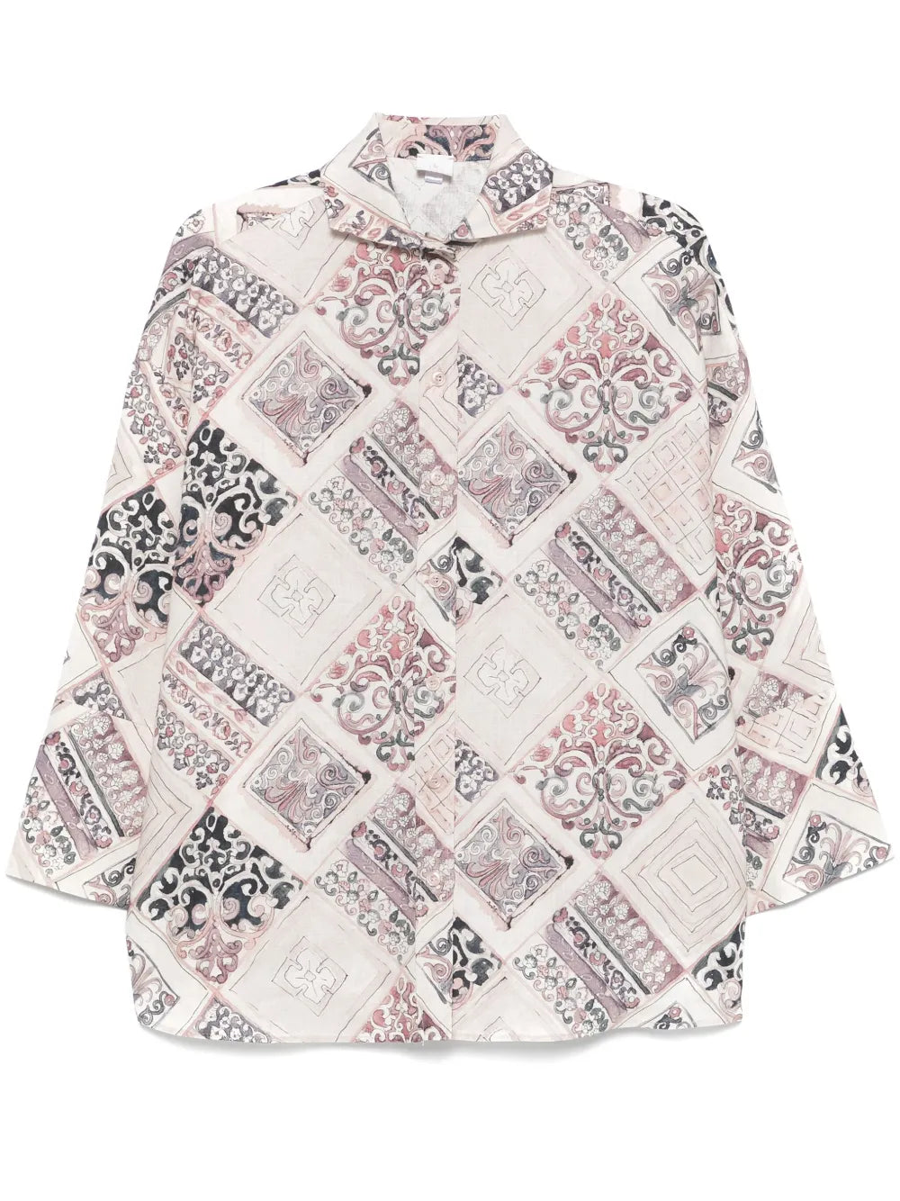Geometric-Print Shirt
