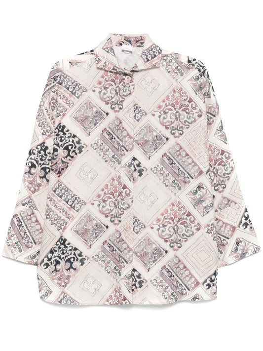 Geometric-Print Shirt