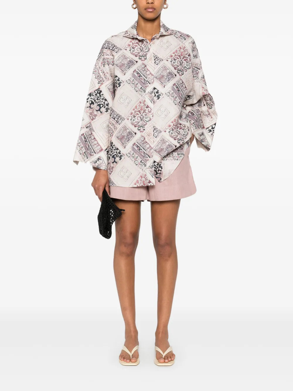 Geometric-Print Shirt