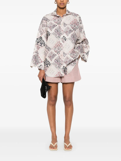 Geometric-Print Shirt