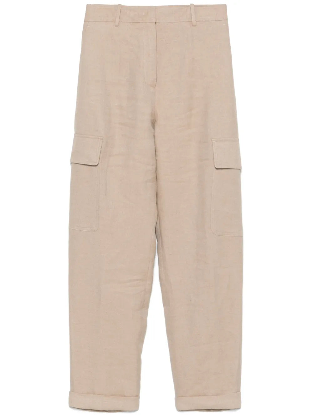 Linen Cargo Trousers