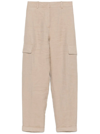 Linen Cargo Trousers