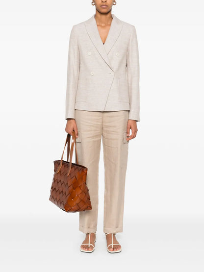 Linen Cargo Trousers