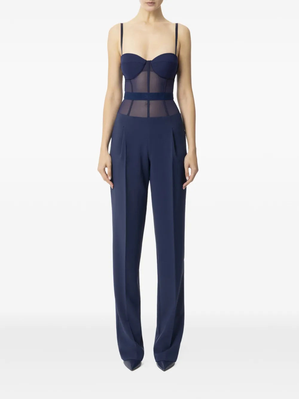 Crepe Tulle Jumpsuit