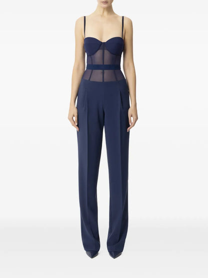 Crepe Tulle Jumpsuit