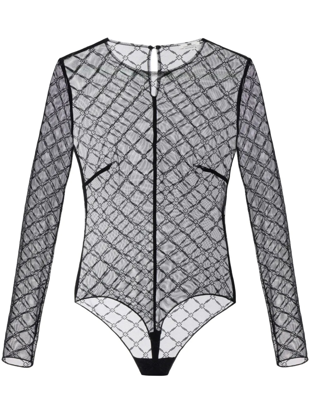 Jacquard Tulle Bodysuit