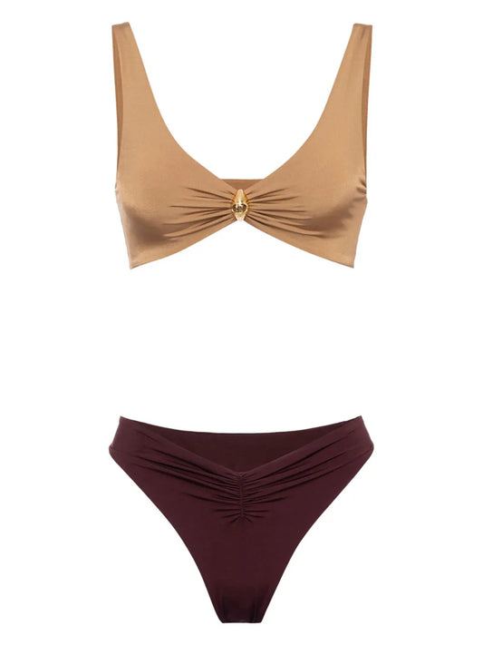 Two-Tone Bikini Set