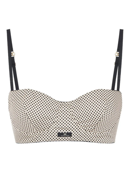 Polka Dot Print Bra Top