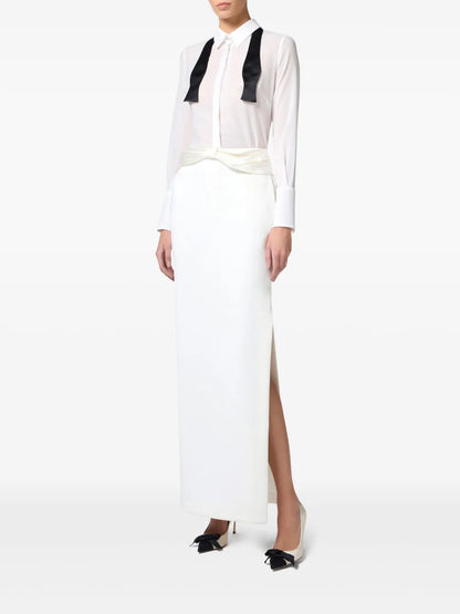 Bow-Tie Georgette Shirt