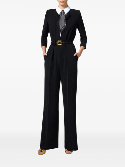 Scarf-Detail Jumpsuit