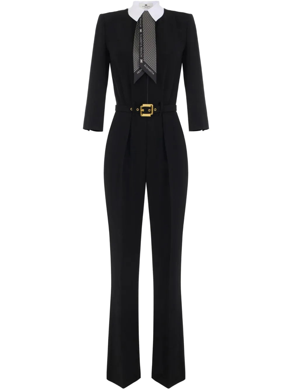 Scarf-Detail Jumpsuit