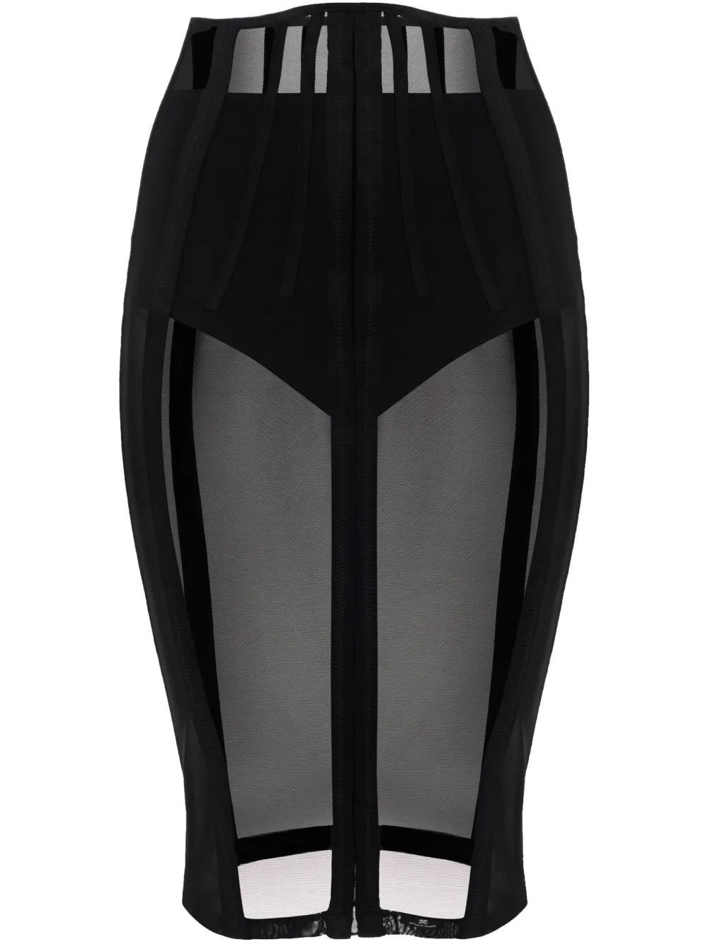 Bustier Tulle Midi Skirt