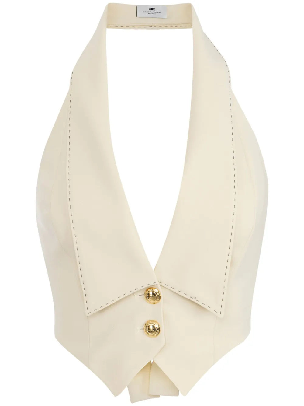 Contrasting Topstitching Waistcoat