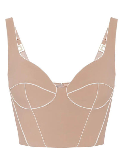 Contrasting Piping Top