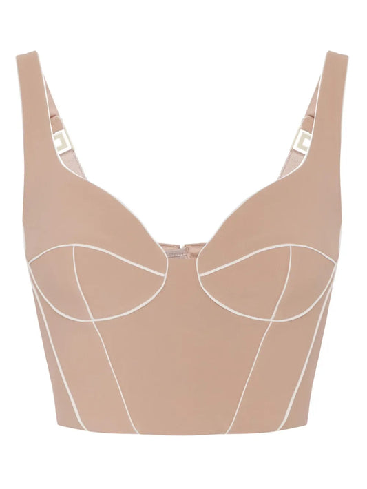 Contrasting Piping Top