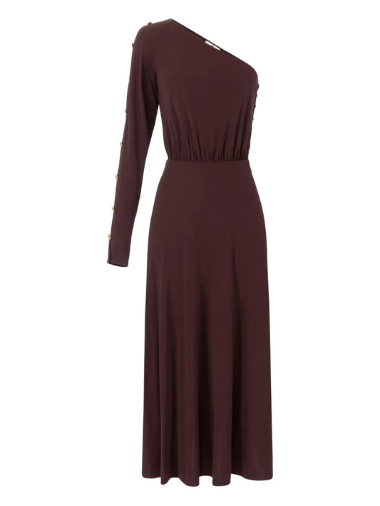 One-Shoulder Midi Dress