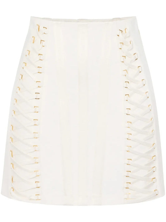 Crepe Mini Skirt