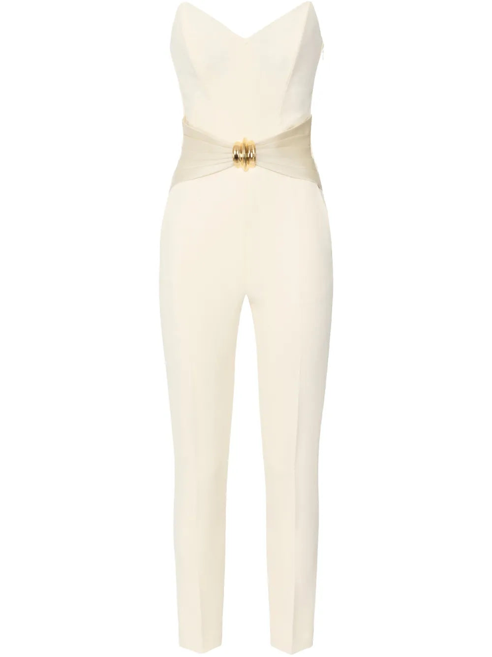 Bow-Detailing Crepe Jumpsuit