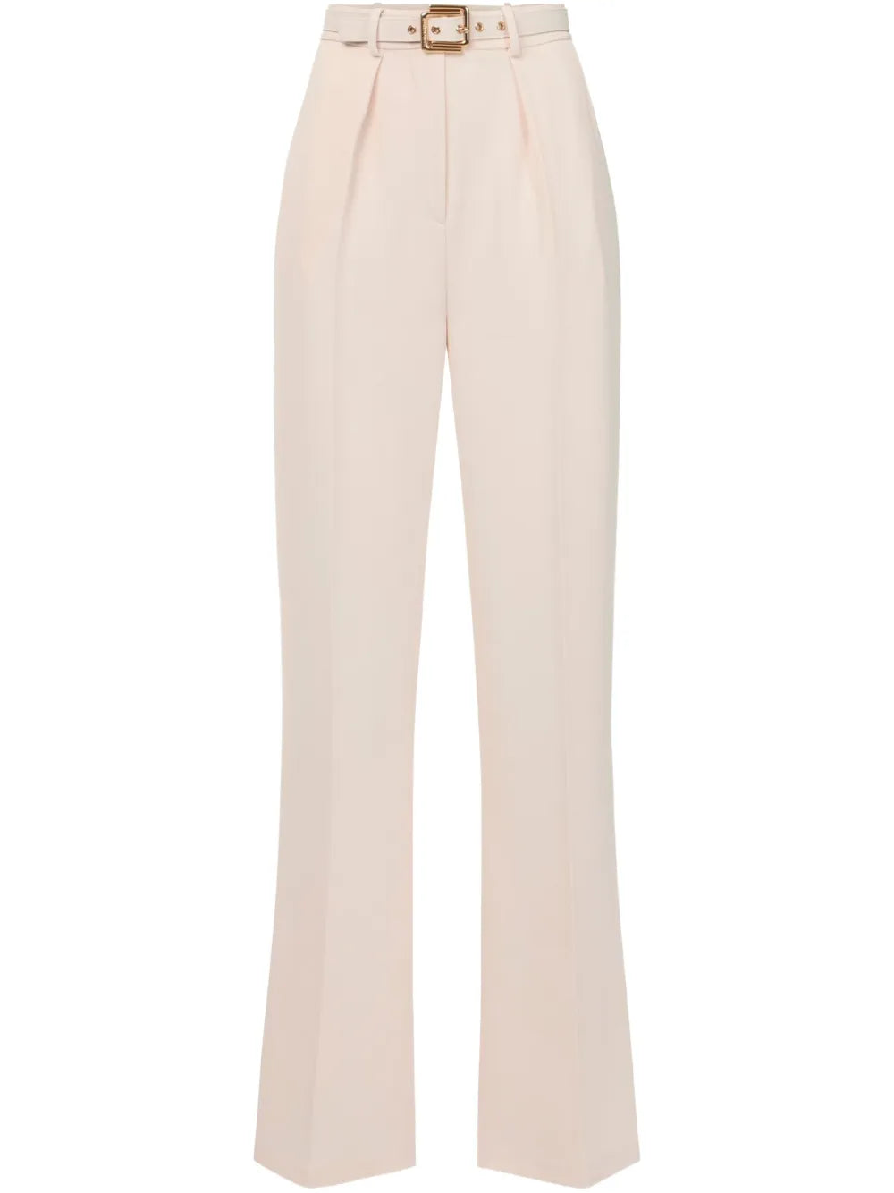 Belted Crepe Trousers