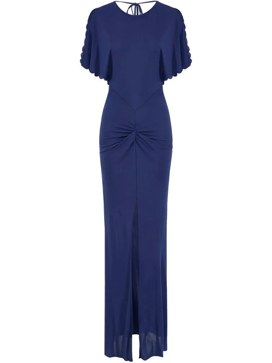 Scallop-Edge Gown