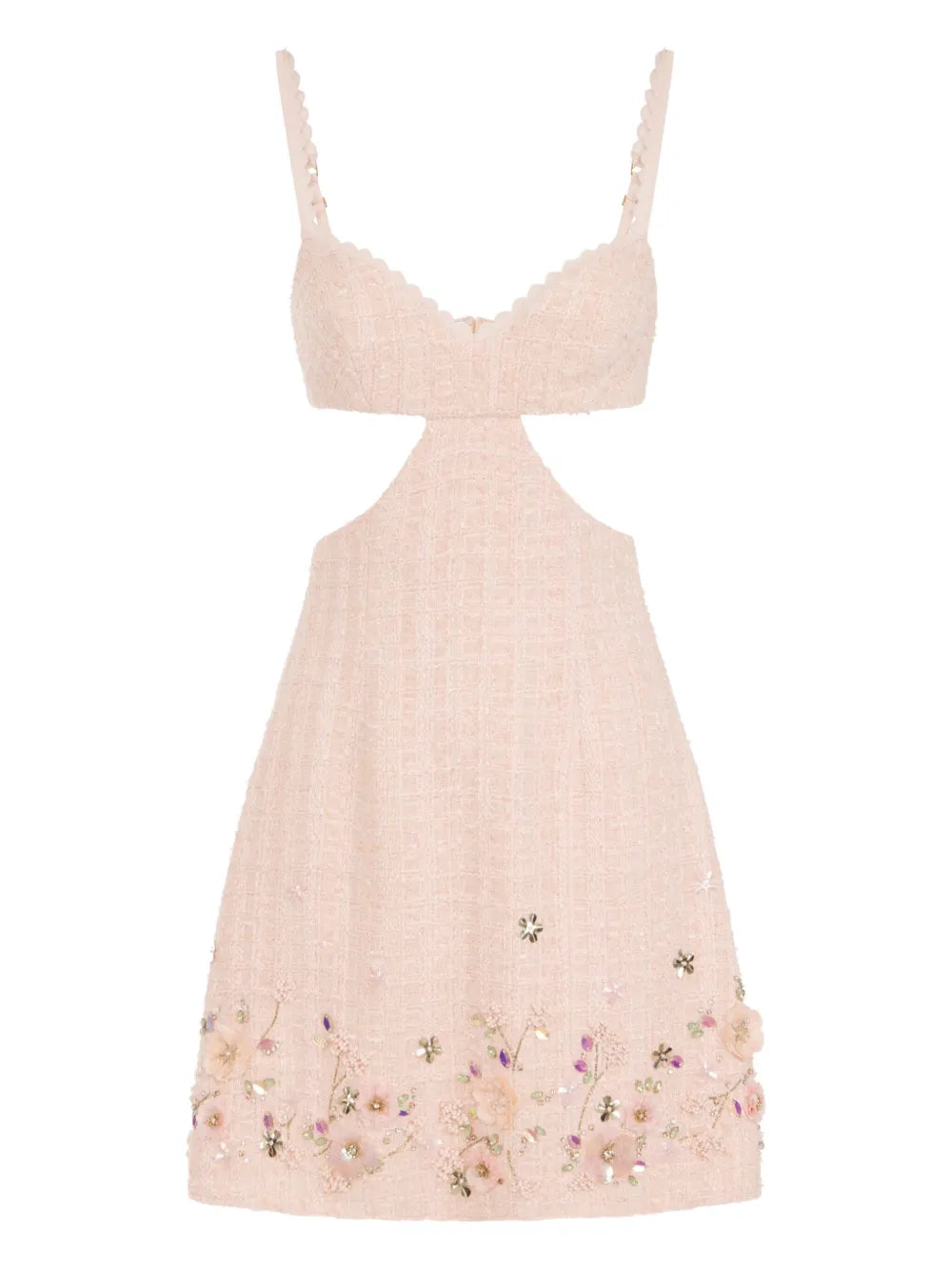 Cut-Out Floral Dress