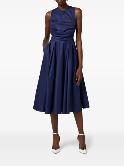 Draped-Bodice Dress