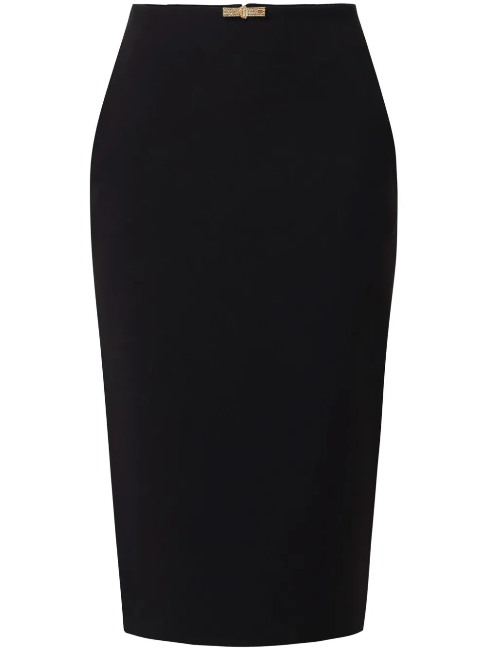 Jewel-Detail Crepe Midi Dress