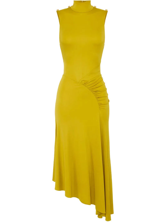 Asymmetric Crepe Dress