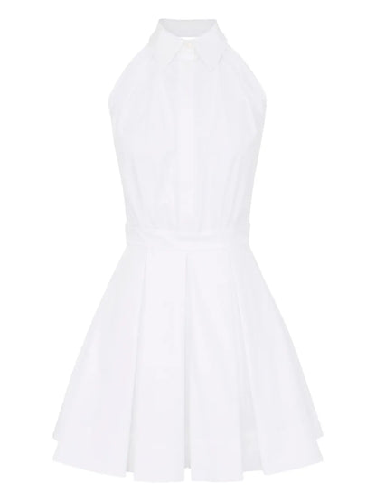 Pleated Mini Dress