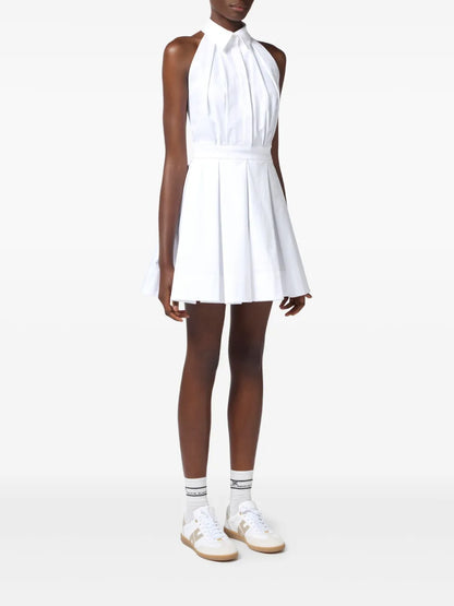 Pleated Mini Dress