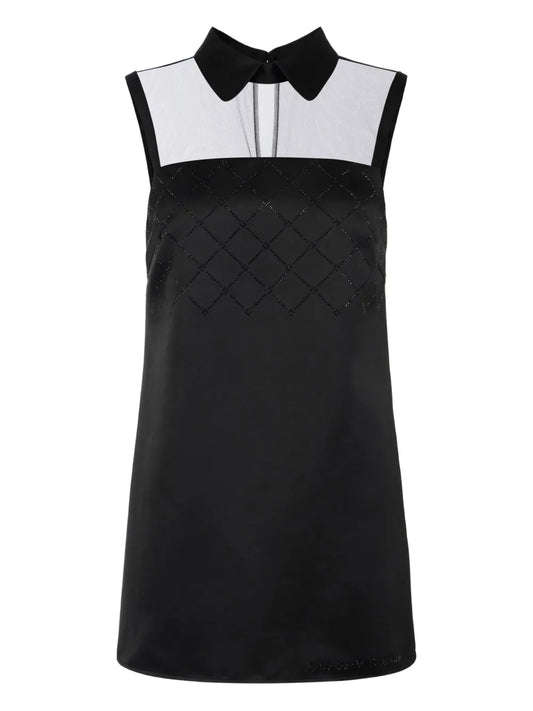 Duchesse Satin Mini Dress