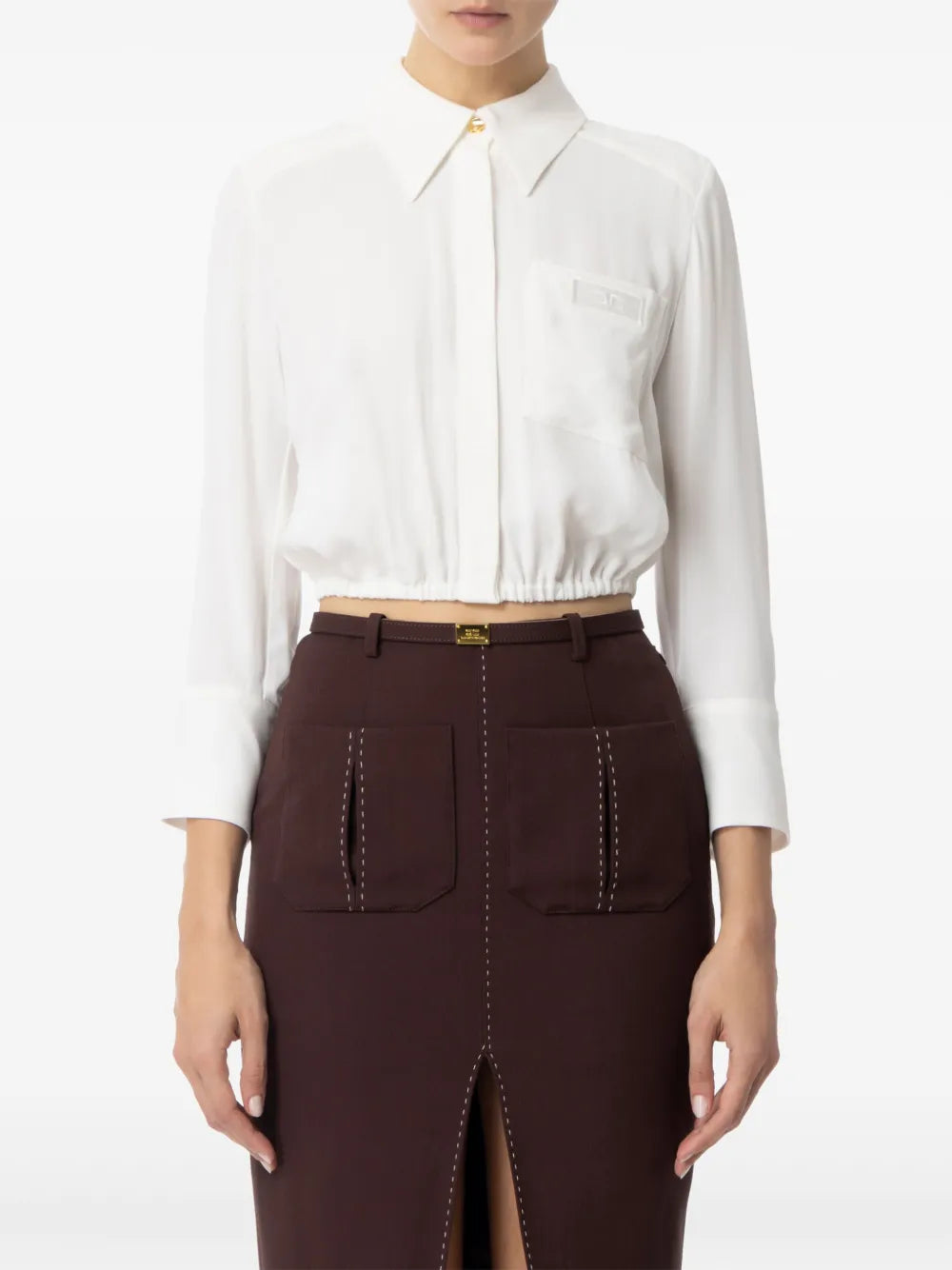 Georgette Cropped Blouse