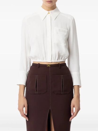 Georgette Cropped Blouse