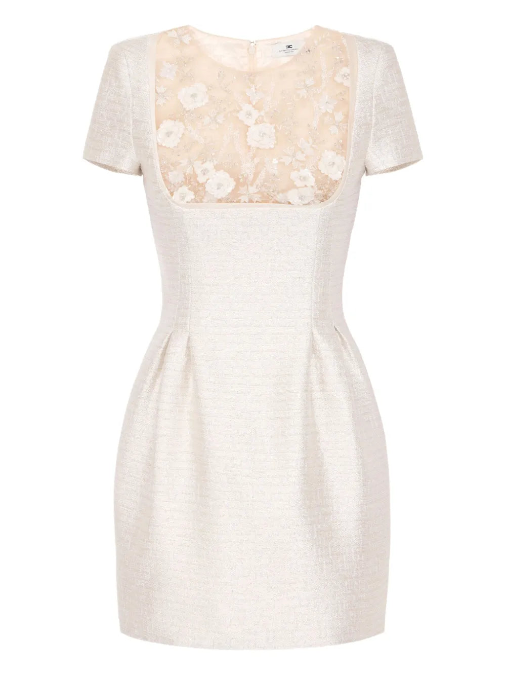 Floral-Beaded Minidress