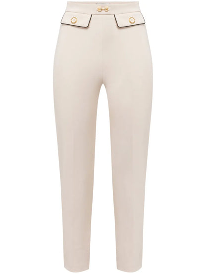 Appliqué Crêpe Skinny Trousers