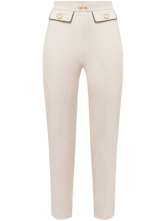 Appliqué Crêpe Skinny Trousers