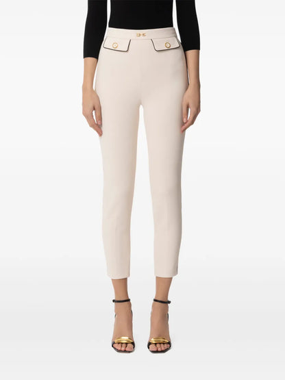Appliqué Crêpe Skinny Trousers