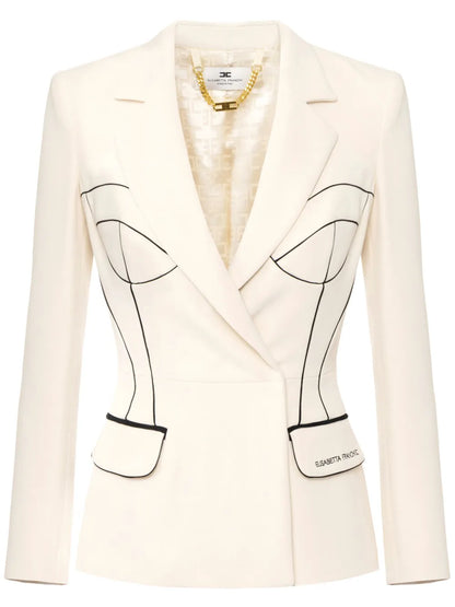 Contrasting Piping Jacket
