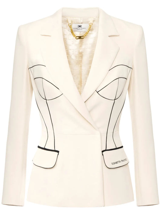 Contrasting Piping Jacket