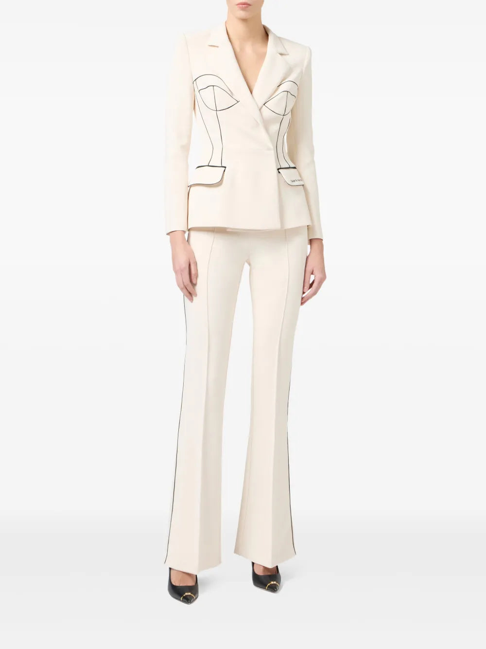 Contrasting Piping Jacket