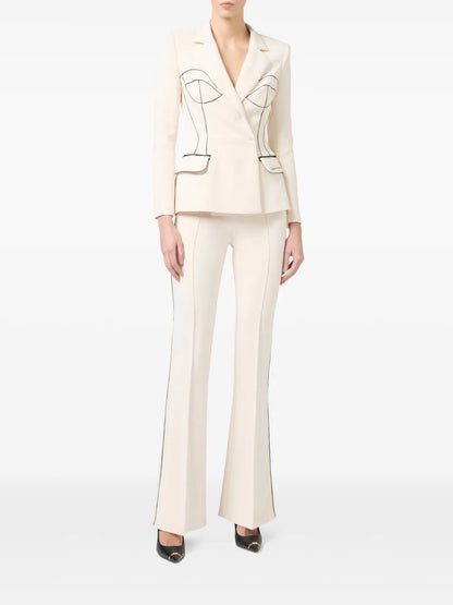 Contrasting Piping Jacket