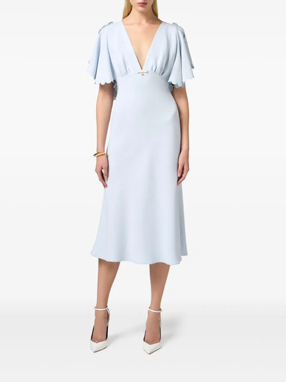 Crepe Midi Dress