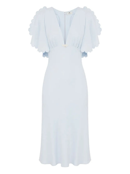 Crepe Midi Dress