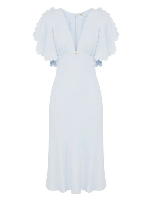 Crepe Midi Dress
