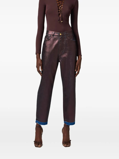 Laminated Cotton Jeans