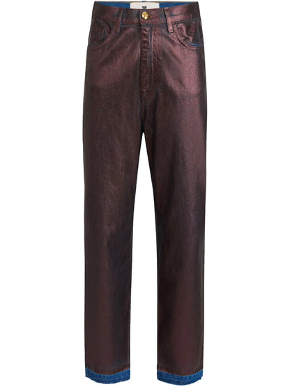 Laminated Cotton Jeans