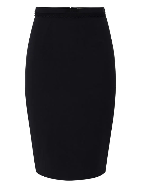 Bow-Detailing Midi Skirt