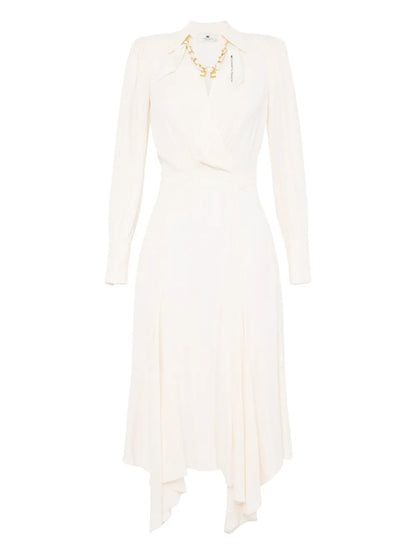 Asymmetric Pleated Dress