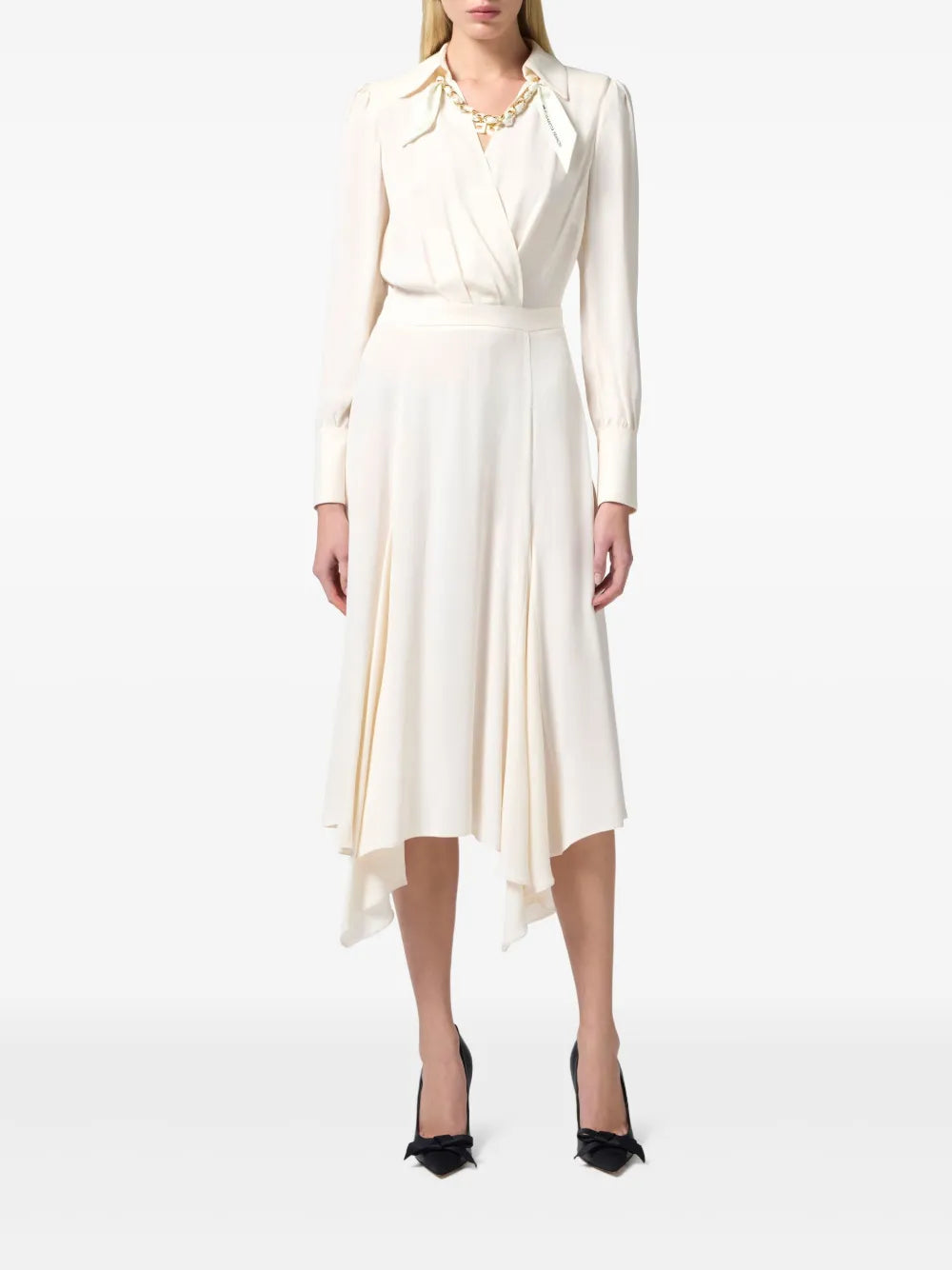 Asymmetric Pleated Dress